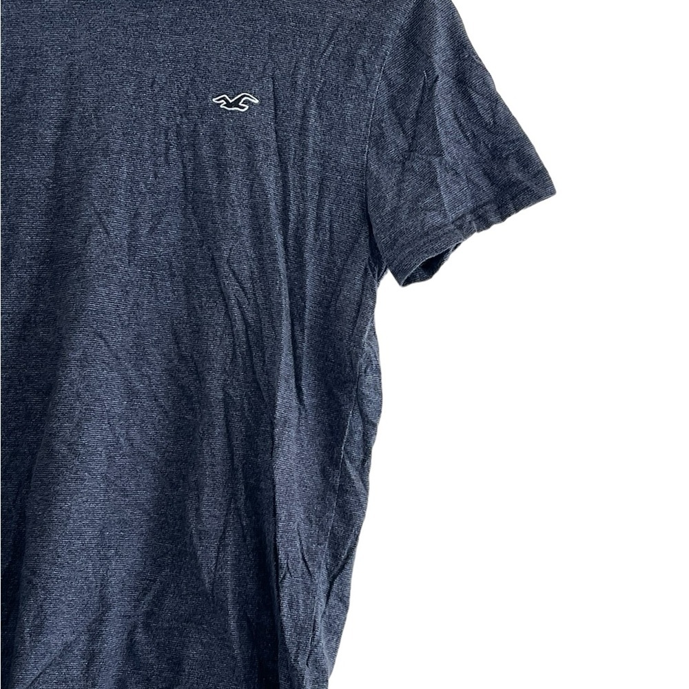 Hollister | Bluish gray short sleeve crew neck cotton tee shirt men’s si… - Picture 4 of 9